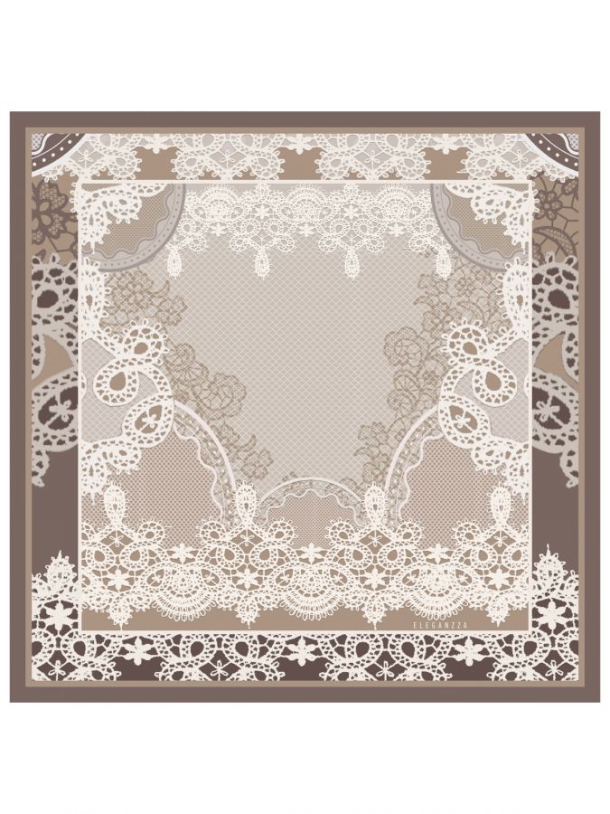 Платок женский шелк 53х53 SS03-8509-03 ELEGANZZA