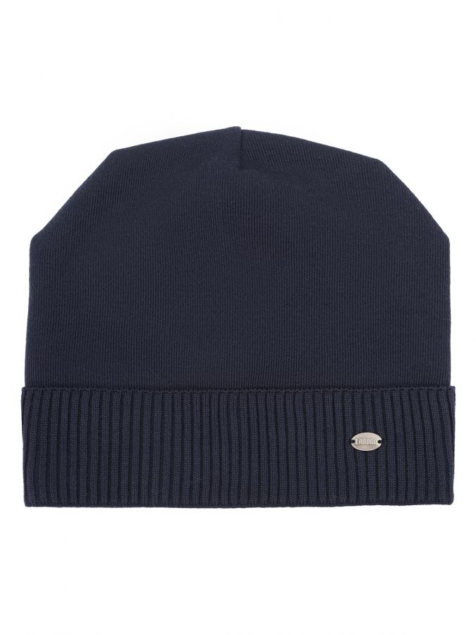 Шапка мужская шерсть+каш+виск LB-A53102 navy LABBRA