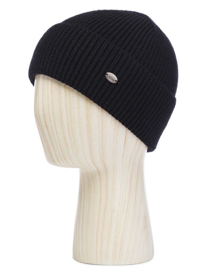 Шапка мужская каш+шерсть+виск LB-N88125 black LABBRA