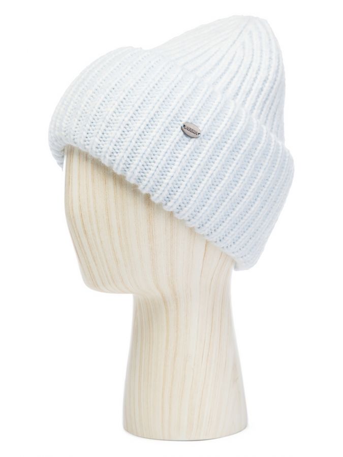 Шапка женская шерсть+акр LB-A53015 white/l.blue LABBRA