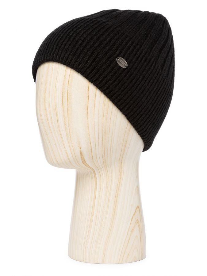 Шапка мужская шерсть+акр LB-A53104 black LABBRA