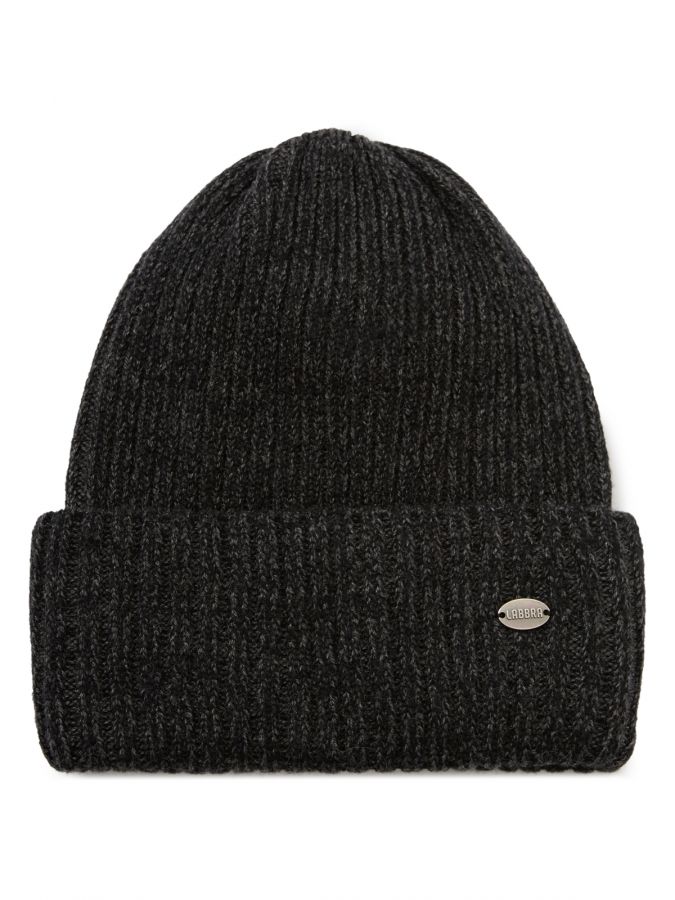 Шапка женская шерсть+акр LB-A53053 black LABBRA