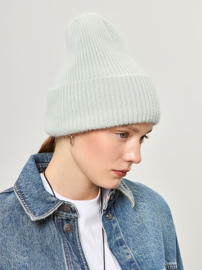 Шапка женская анг+виск+нейл LB-A53072 olive LABBRA