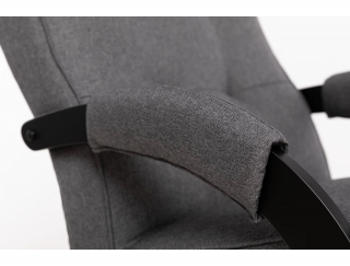 Кресло-качалка Leset Хилл с подножкой Венге ткань Malmo 95, вид 5