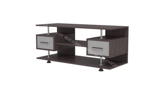 Фант 9 тумба под ТВ (Фант) с 2-мя ящиками Ясень анкор темный/Ясень анкор светлый