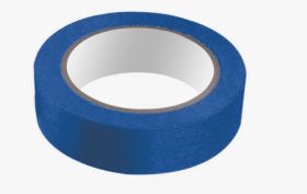 Скотч малярный цветной (синий) 25мм*25м 1/144