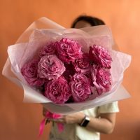 Яркие розы Кантри Блюз в авторской упаковке