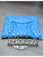 Подушки детская 40х60 стеганая [Мелкое перо на голубом]