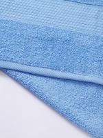 Полотенце махровое банное большое Софатекс 100 * 180 для ванной и бани bs [голубой]