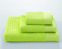 Полотенце махровое Волна [лимонный]
