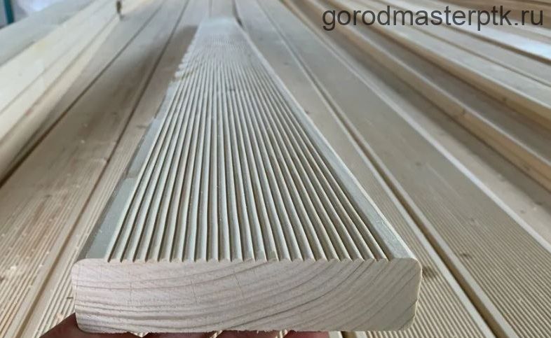 Двухсторонняя террасная/палубная доска 28х145х6000 мм, сорт АВ, хвоя (сосна, ель), S=0,87 м2