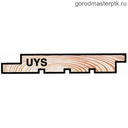 Скандинавская фасадная доска UYS 20х145х6000 мм, сухая строганная, хвоя, сорт АВ (S=0.81 м2), гладкая