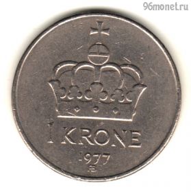 Норвегия 1 крона 1977 АВ