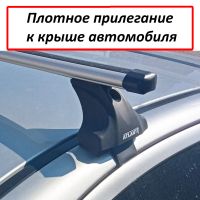 Багажник на крышу Ford Fiesta VII, Атлант, аэродинамические дуги Эконом, опора Е