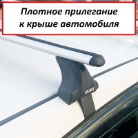 Багажник на крышу Renault Megane 3 hatchback, Атлант, аэродинамические дуги, опора Е