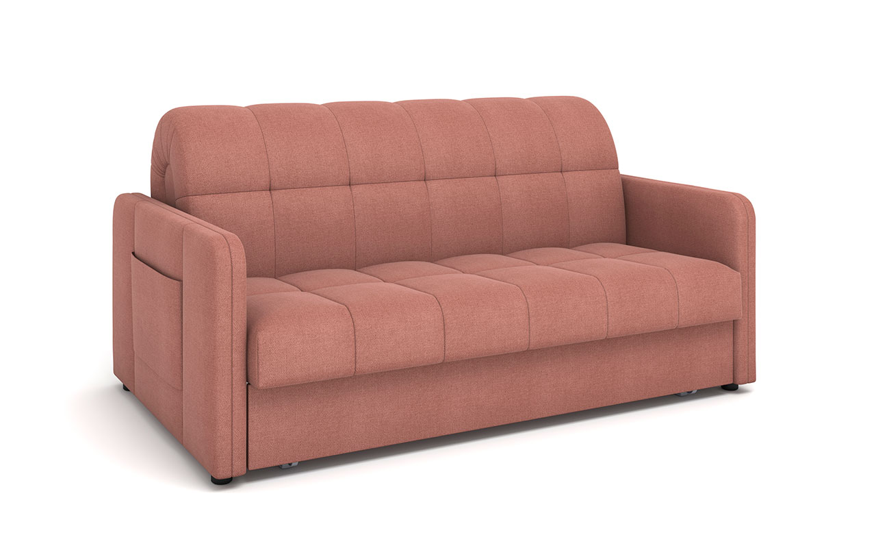 Диван прямой Аруба Аккордеон ткань Fabia Coral