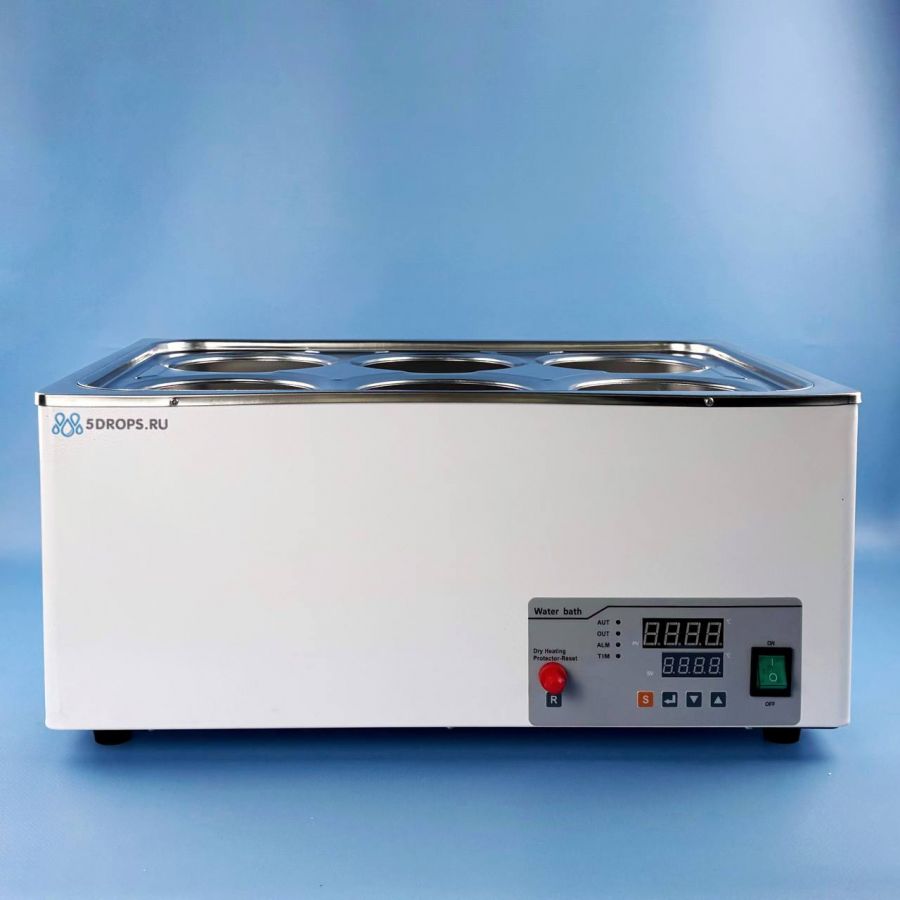 Водяная баня шестиместная Labdevices-6D E на 18 литров