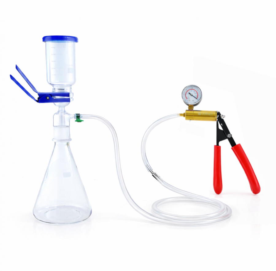 Система вакуумной фильтрации - "MicroFiltr" на 2000 мл + ручной насос, 0 - 30 PSI