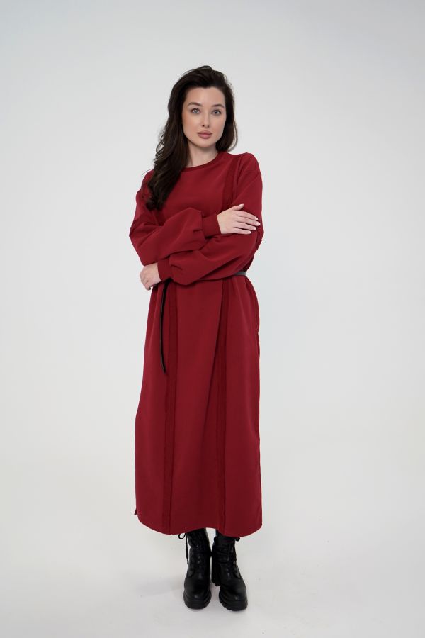 Платье Teta брусника