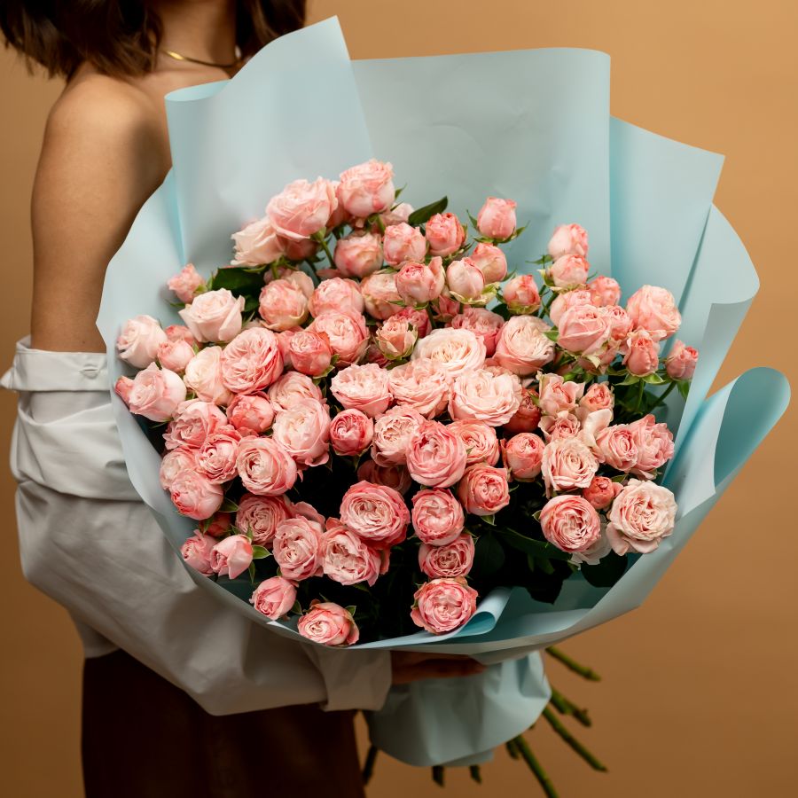 Кустовая роза 25 шт