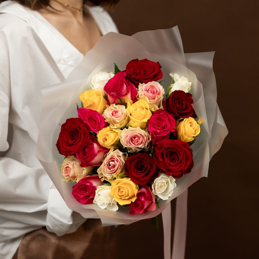 Роза микс 40 см (Кения)