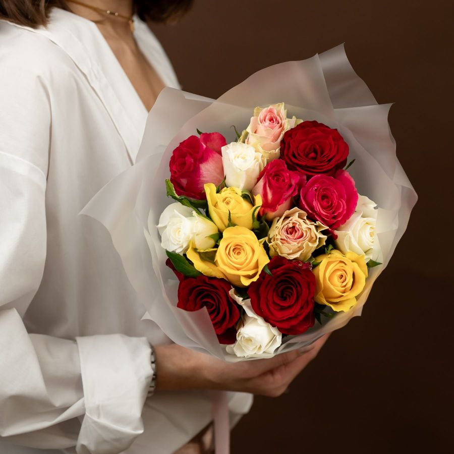 Роза микс 40 см (Кения)