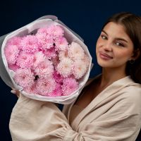 Хризантема 5 шт (Розовая нежная)