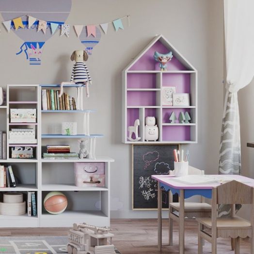 Стеллаж навесной Город