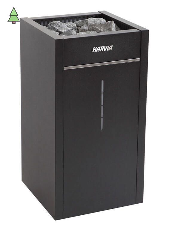 HARVIA Электрическая печь Virta HL900400SA HL90SA black, с парогенератором (автомат), 9.0 кВт (без пульта управления в комплекте)