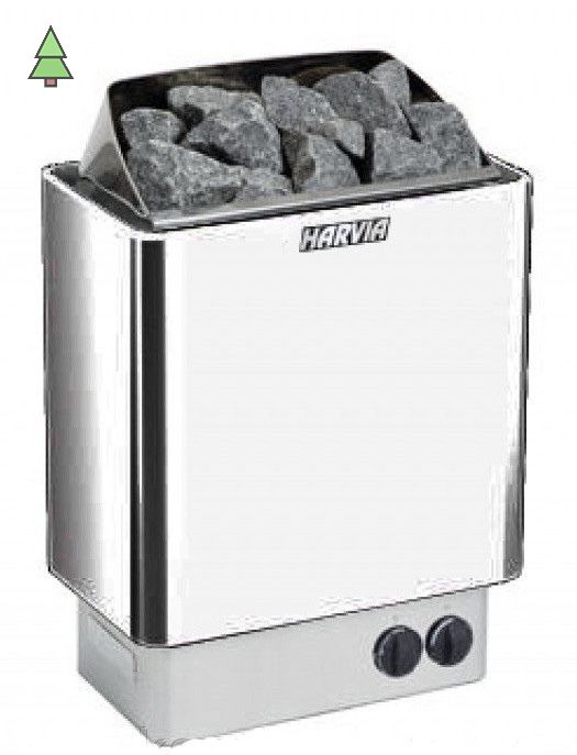 HARVIA Электрическая печь Trendi HBK800230S KIP80 Steel со встроенным пультом