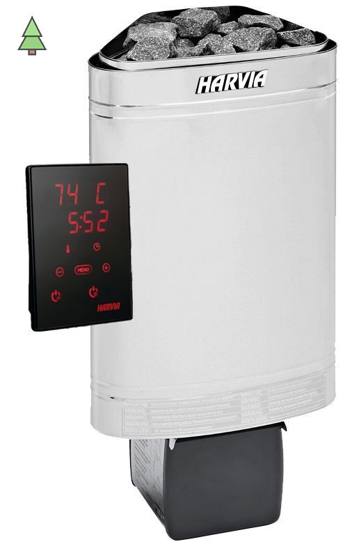 HARVIA Электрическая печь Delta D23XE, нержавеющая сталь, выносной пульт в комплекте, артикул HD234XE