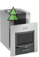 HARVIA Дровяная печь 22 DUO steel black, артикул WK220SBLUX