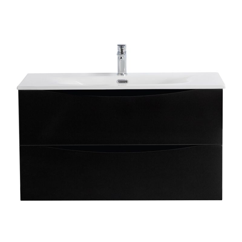 База под раковину подвесная BelBagno MARINO-CER-N-1000-2C-SO-NL-P