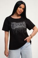 85654 футболка женская [черный]