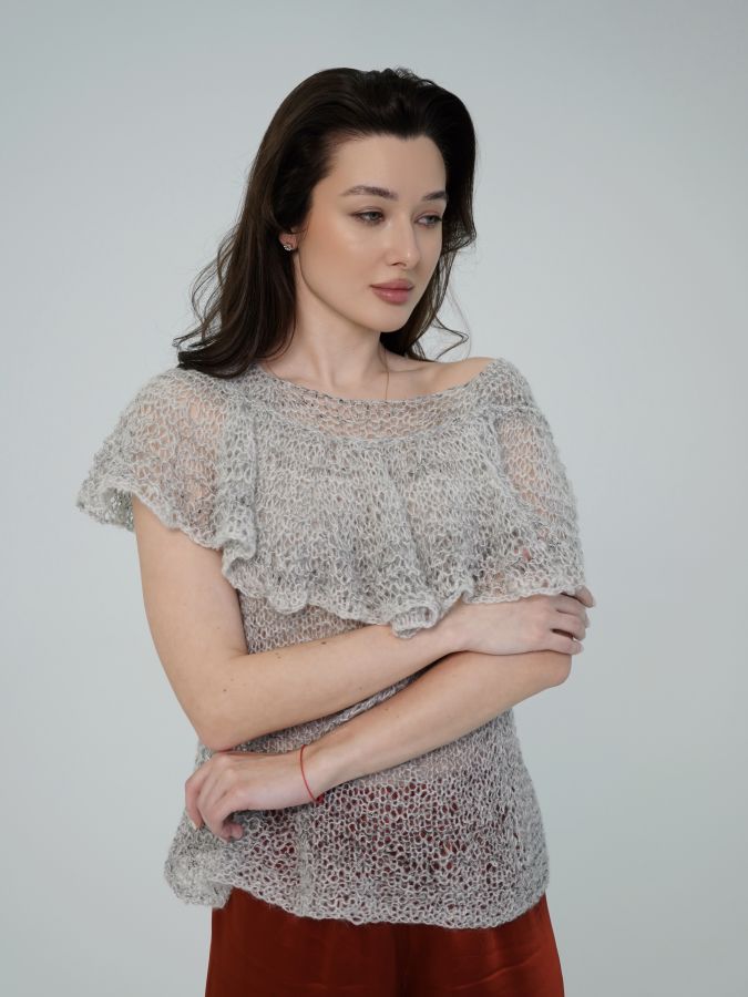 Паутинка серая без рукавов