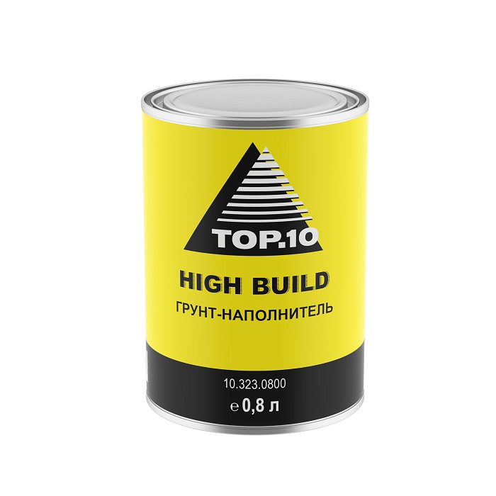 TOP.10 Грунт-наполнитель HIGH BUILD белый 0.8л.