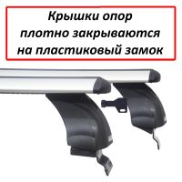 Багажник на крышу Renault Sandero, Атлант, крыловидные дуги, опора Е