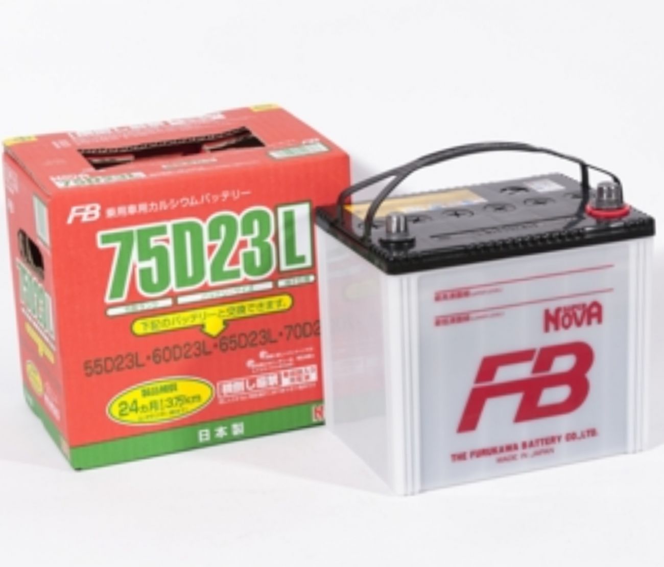 АКБ FB SUPER NOVA 75D23L/R 65 Ah 620А (24г)