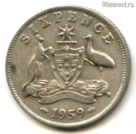 Австралия 6 пенсов 1959