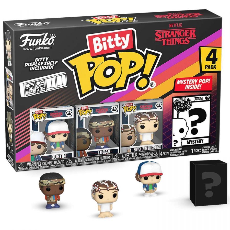 Набор Funko Bitty POP! Stranger Things SZN1 Dustin+Lucas+Eleven+Mystery