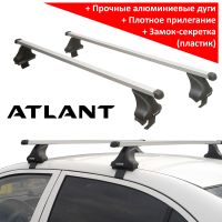 Багажник на крышу Hyundai Elantra 6 (AD) 2018-20, рестайлинг, Атлант, прямоугольные дуги