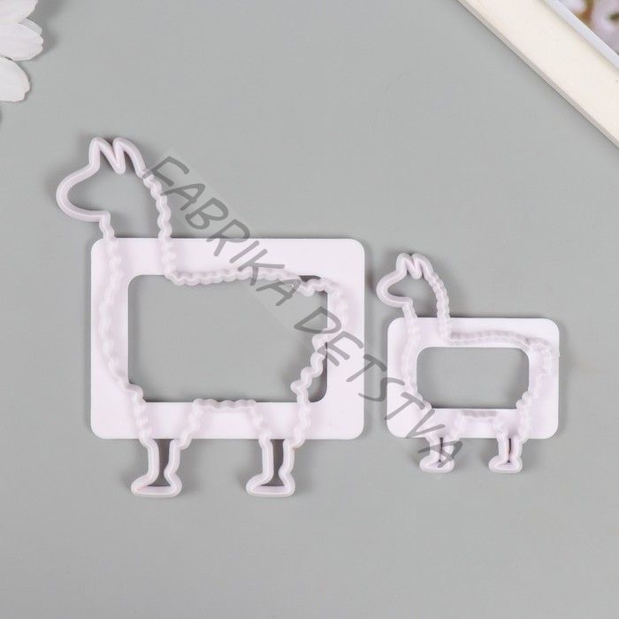 Каттеры для полимерной глины «Альпака», набор 2 шт., 5.9x4.9 см; 9.7x8.3 см