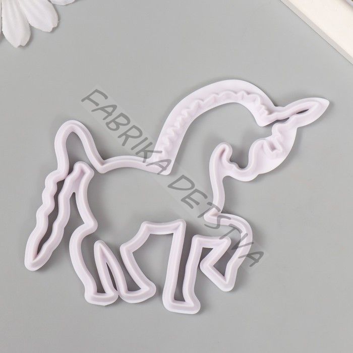 Каттер для полимерной глины «Единорог», 8.8x10.7x0.7 см