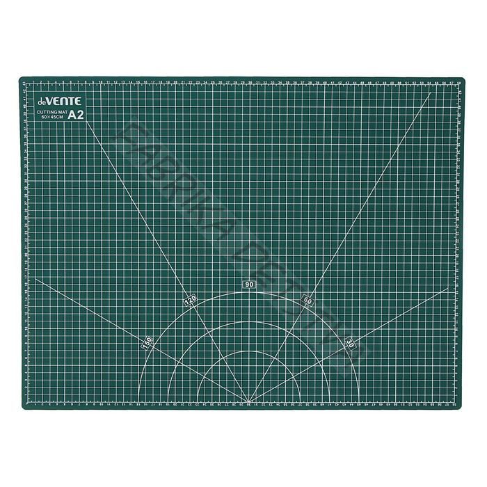 Коврик для резки макетный A2 deVENTE, 3 мм, непрорезаемый, двусторонний, трёхслойный