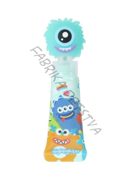 Маркер-текстовыделитель «Монстрик», скошенный наконечник, узел 5 мм, зелёный