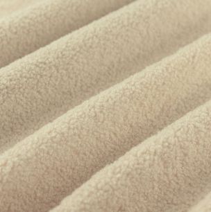 Мех барашка искусственный (мелкое букле)  - кремовый цвет, 50х46 см