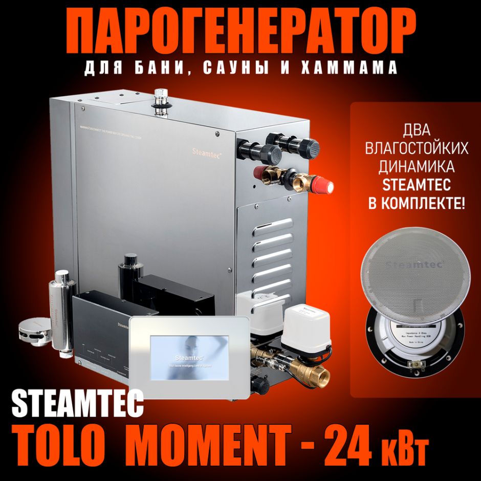 Парогенератор Steamtec TOLO MOMENT 240 - 24 кВт
