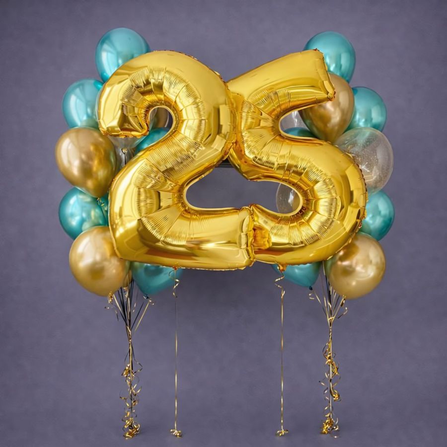 Шары "Бирюзовое счастье"