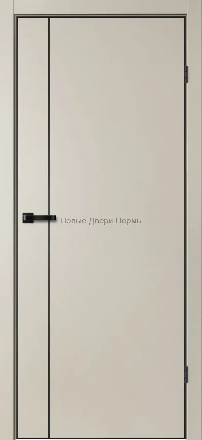 Межкомнатная дверь TR-2 TRINITY с алюминиевой кромкой и магнитным замком