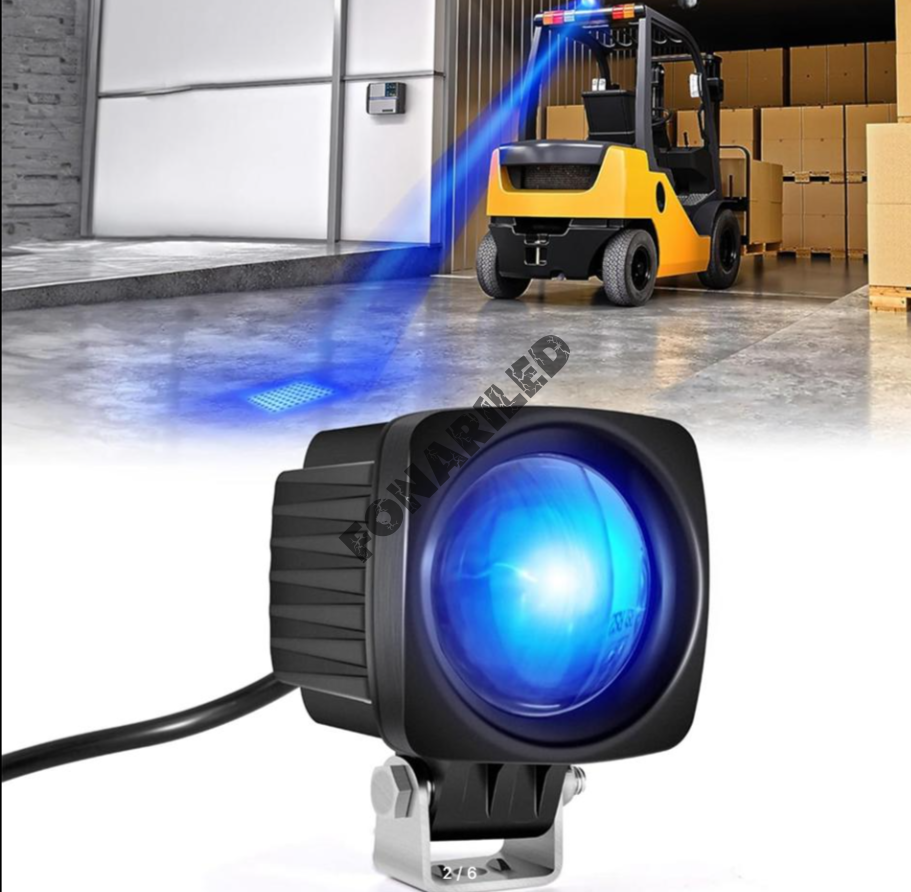 Фара указатель опасной зоны RZ4-13W BLUE, синий цвет